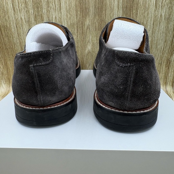 Vince Grey Suede Leather Lace Up Dress Shoes - Picture 6 of 11